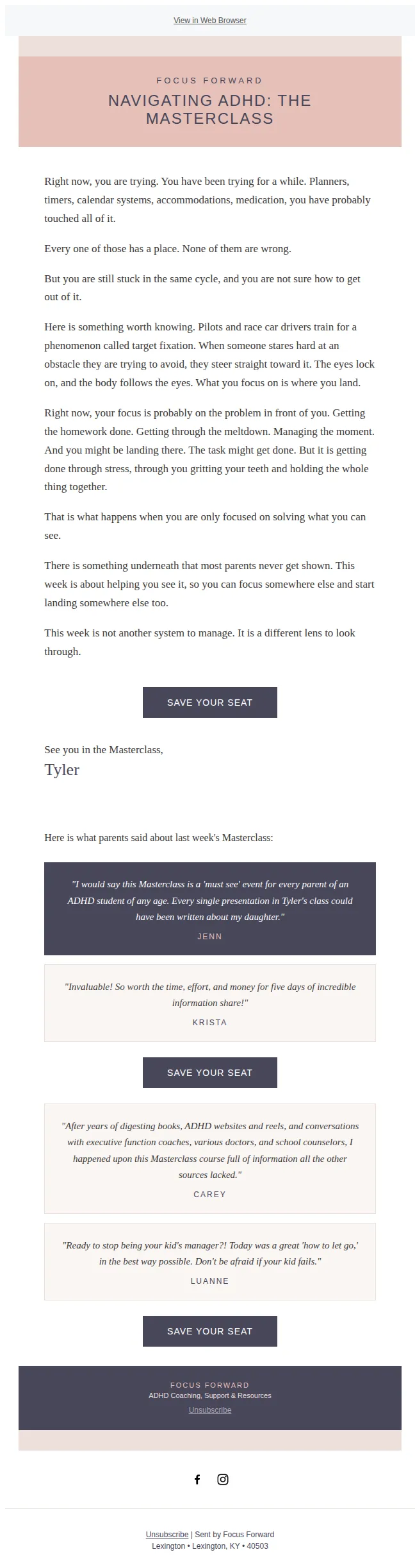 Focus Forward email: The thing planners and timers can't fix