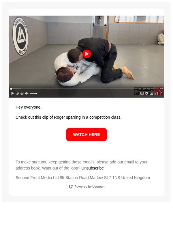 Roger Gracie TV email: FREE VIDEO: Roger Sparring 🤝