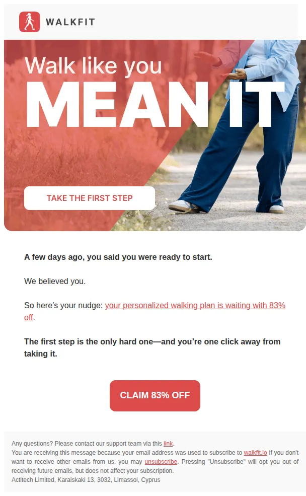 Tai Chi Walking email: Save up to 83%—create a routine you’ll actually enjoy