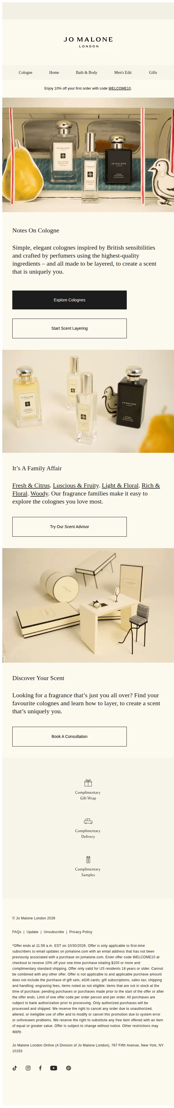 Jo Malone London email: On the hunt for your next fragrance?