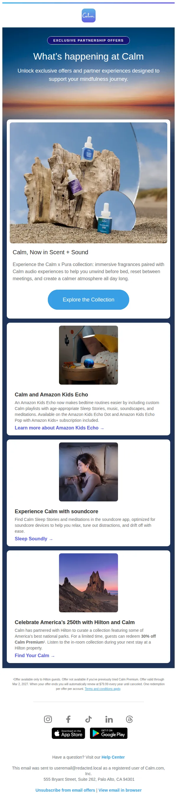 Calm email: 💙 More ways than ever to find your Calm