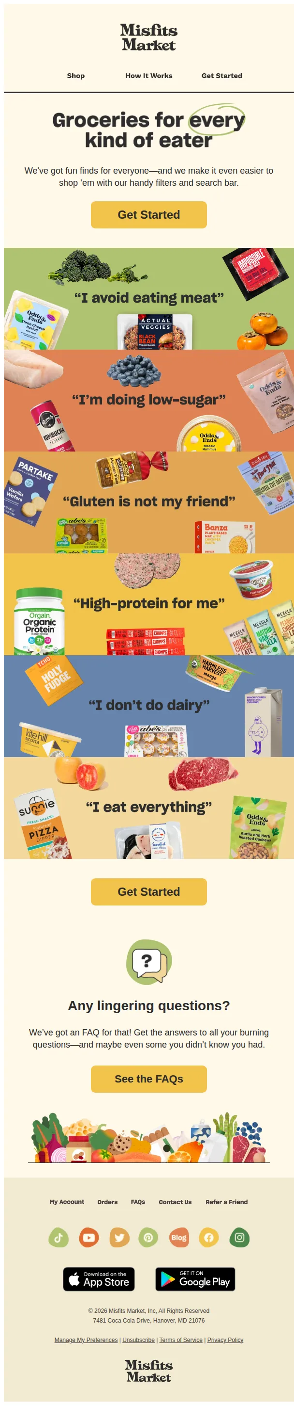 Misfits Market email: 🫶 Groceries for all dietary needs