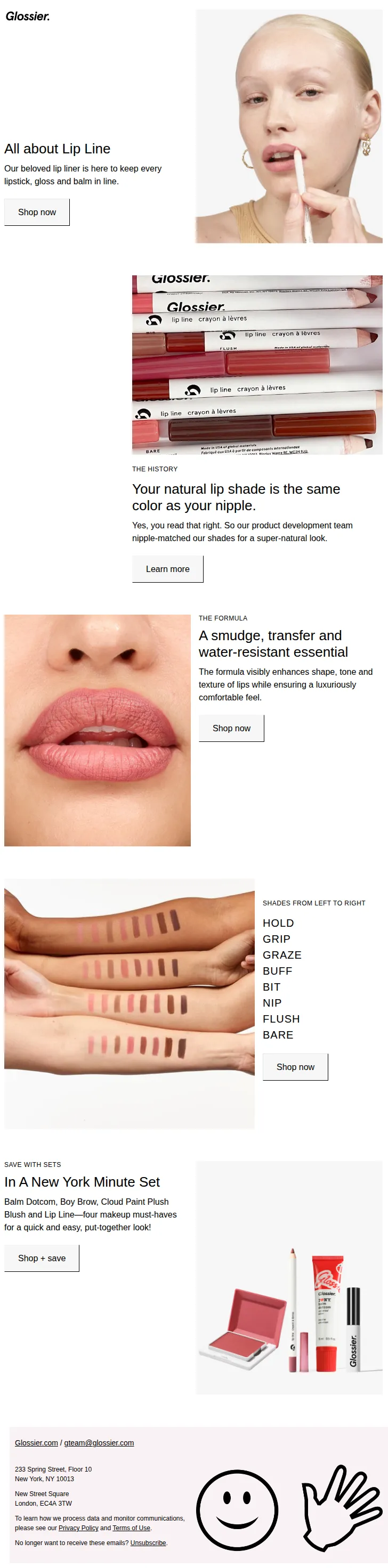 Glossier email: The perfect lip product doesn’t exi-