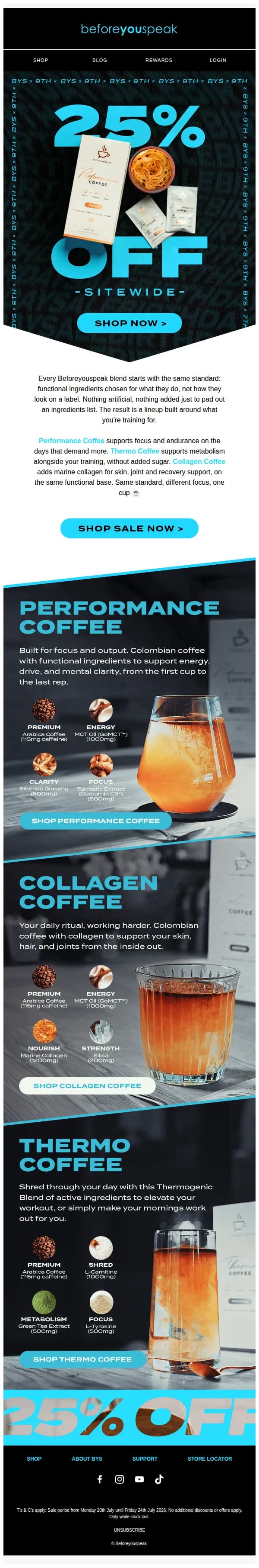 Beforeyouspeak Coffee email: 25% Off Functional Coffee ☕️
