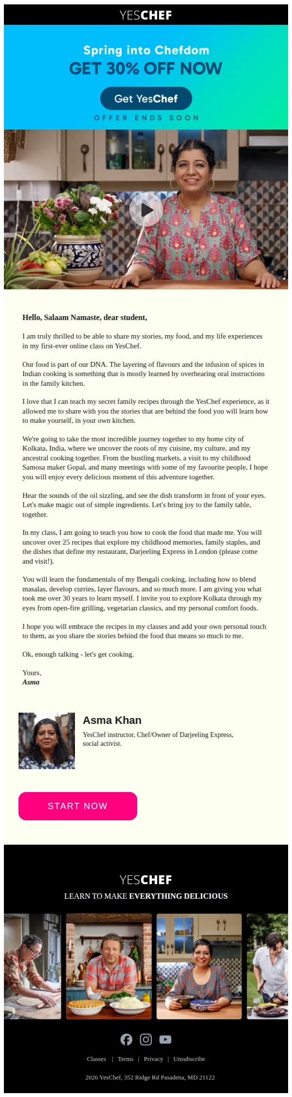 YesChef email: Come with me to Kolkata, learn my Indian cuisine