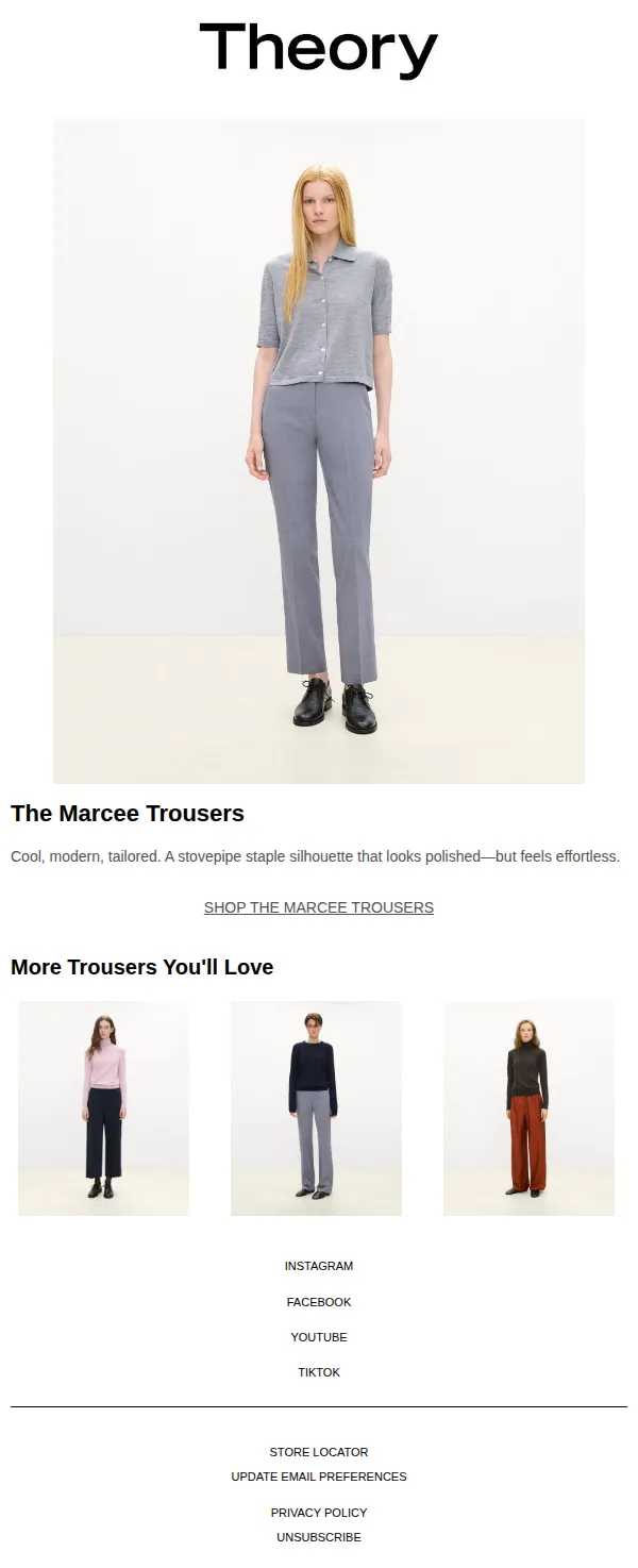 Theory email: A Tailored Staple, Made Modern