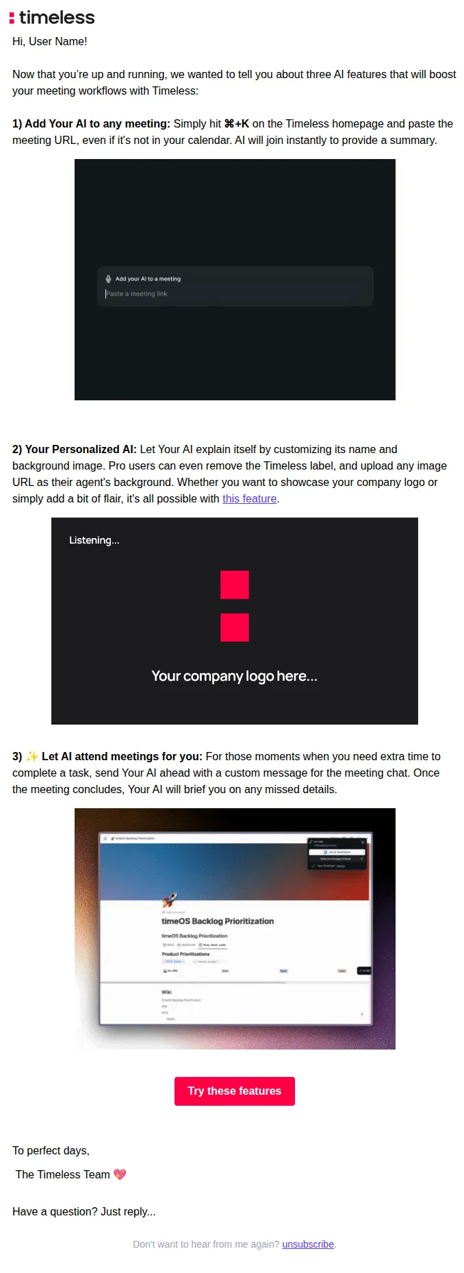 Timeless email: 3 keys to boost your meetings with AI