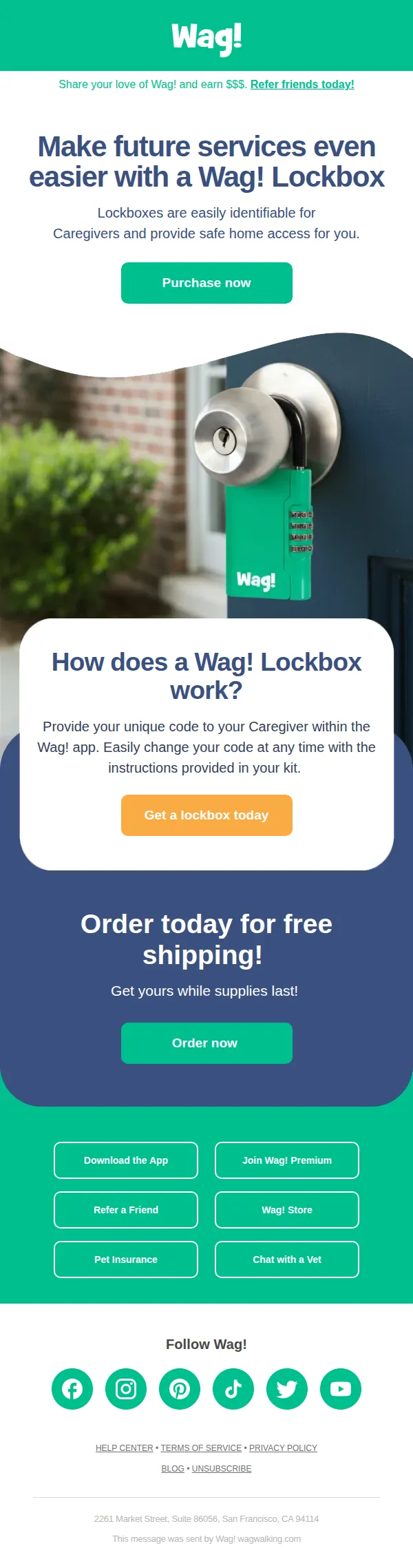 Wag! email: Never worry about keys again 🔑