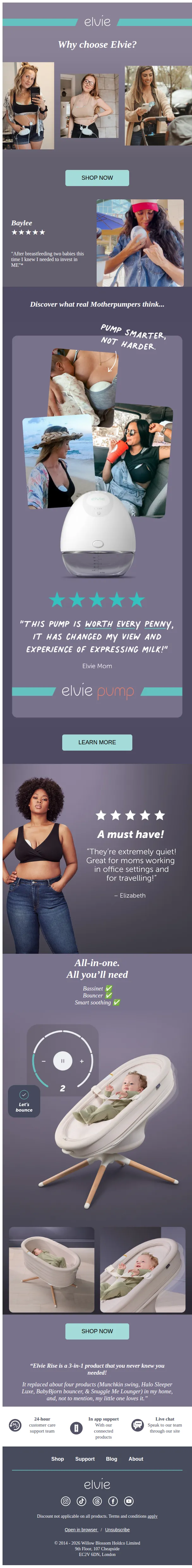 Elvie email: Loved by women everywhere