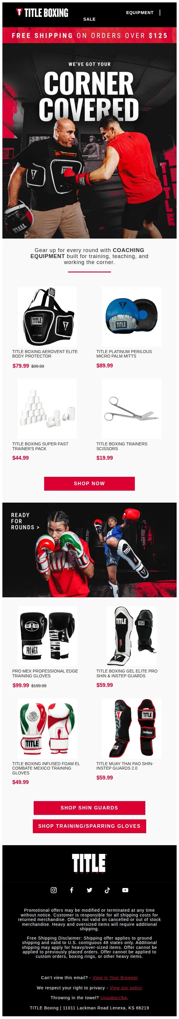 TITLE Boxing email: Coaching Gear Ready For Every Round 🥊