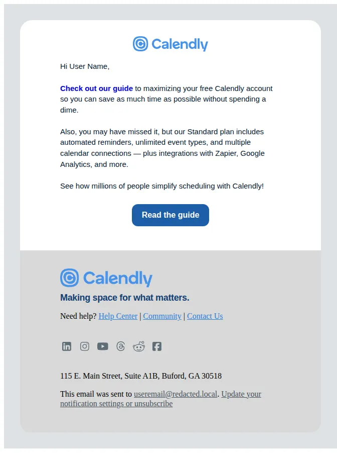 Calendly email: Get the Free Calendly guide!