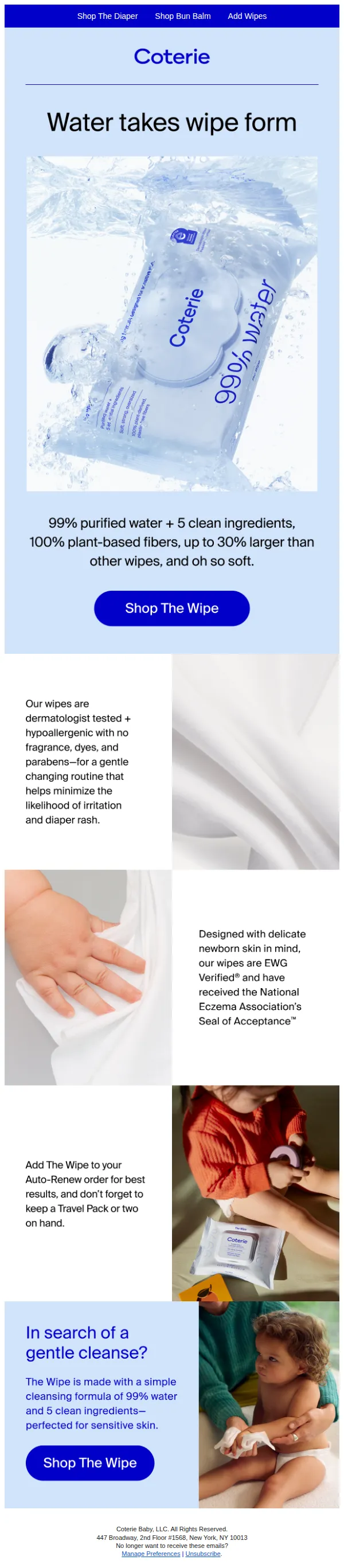 Coterie email: Meet The Wipe