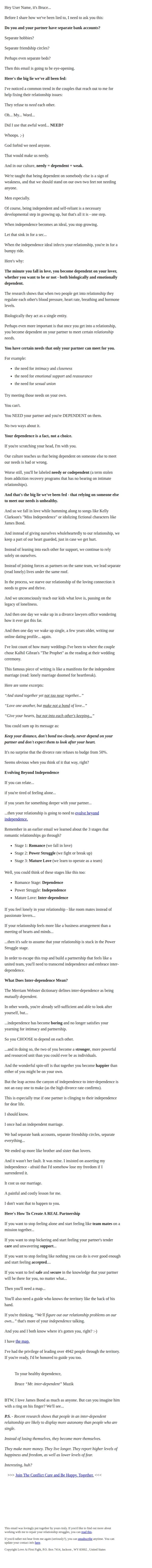 Love At First Fight email: The Big Relationship Lie We've All Bought Into