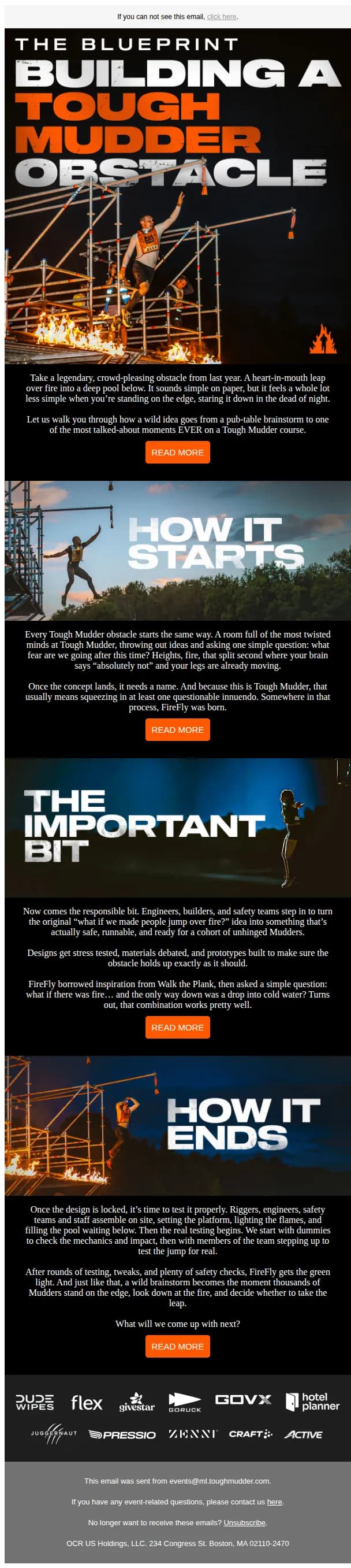 Tough Mudder email: The Making Of A Tough Mudder Obstacle
