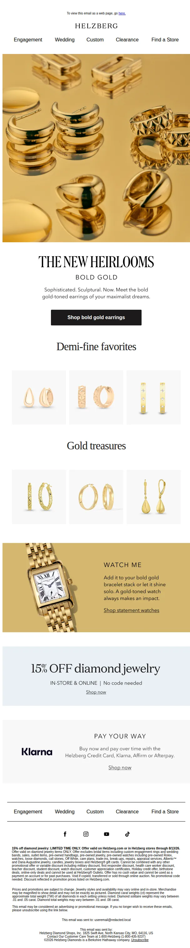 Helzberg email: The earrings of your maximalist dreams