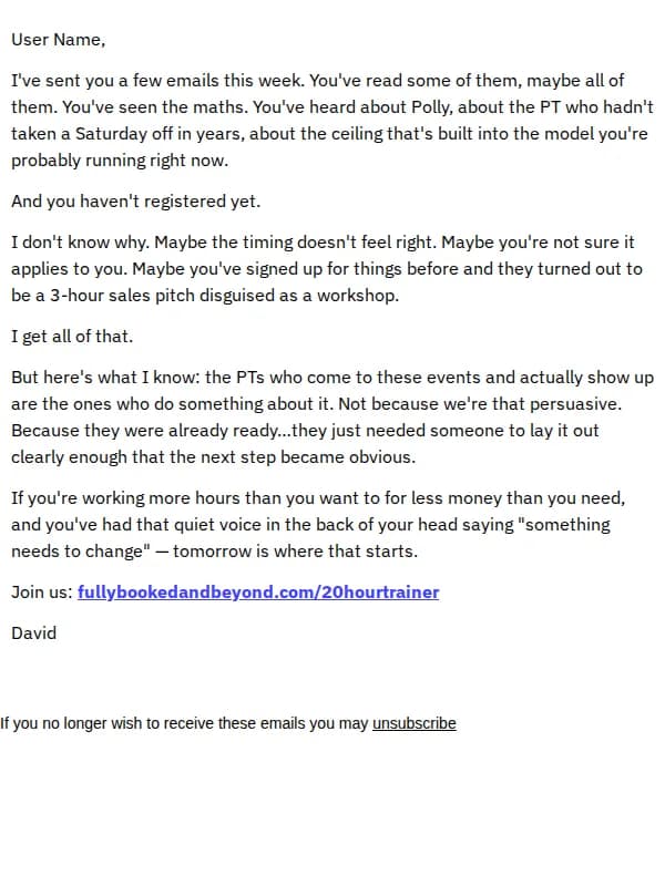 Velocity email: You've read every email this week