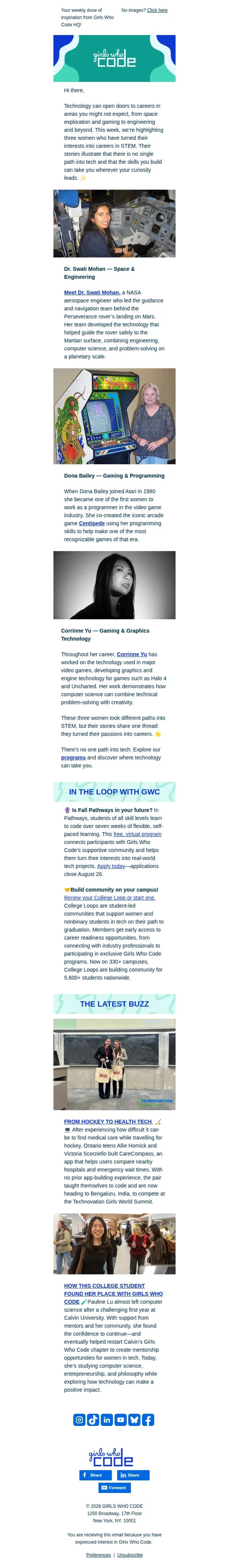 Girls Who Code email: 3 Women, 3 Paths Into STEM 🖥️