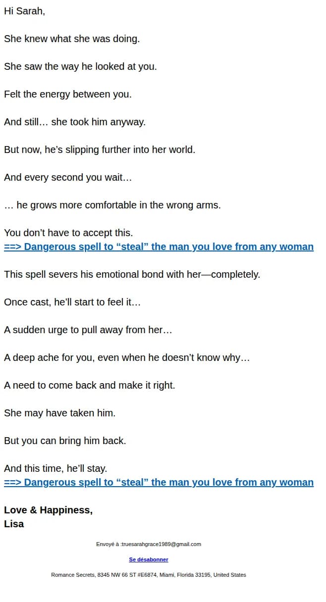 Romance Secrets email: She Took Your Man. Now Take Him Back.
